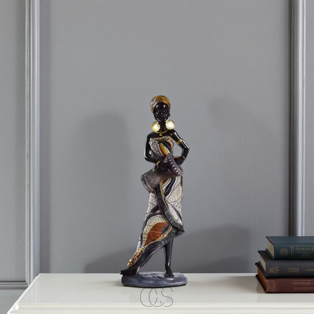 Cleroa - African Musicians Statue Set - Decorative Sculptures