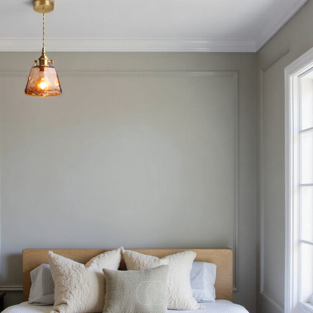 Cleroa - Amber Glass Pendant Lamp – Warm Light & Stylish Design