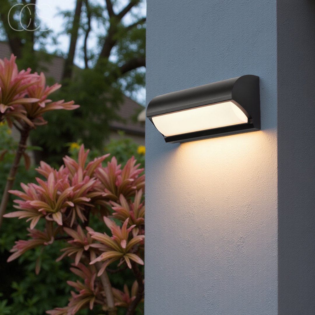 Cleroa - Black LED Outdoor Wall Light