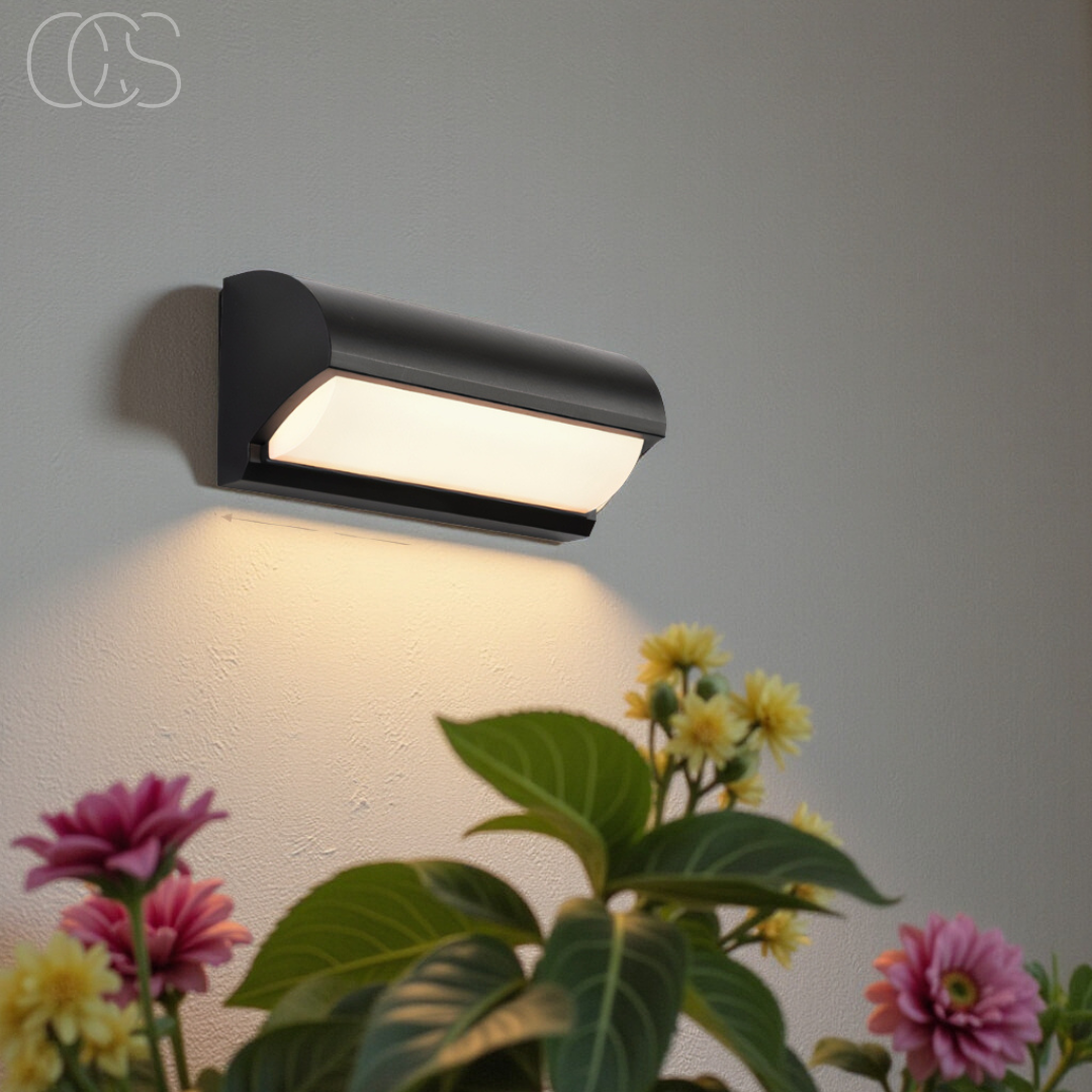 Cleroa - Black LED Outdoor Wall Light