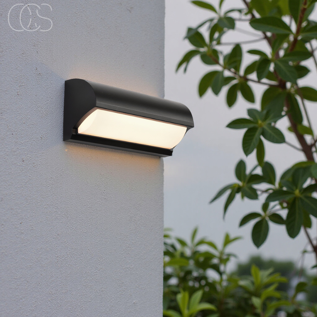 Cleroa - Black LED Outdoor Wall Light