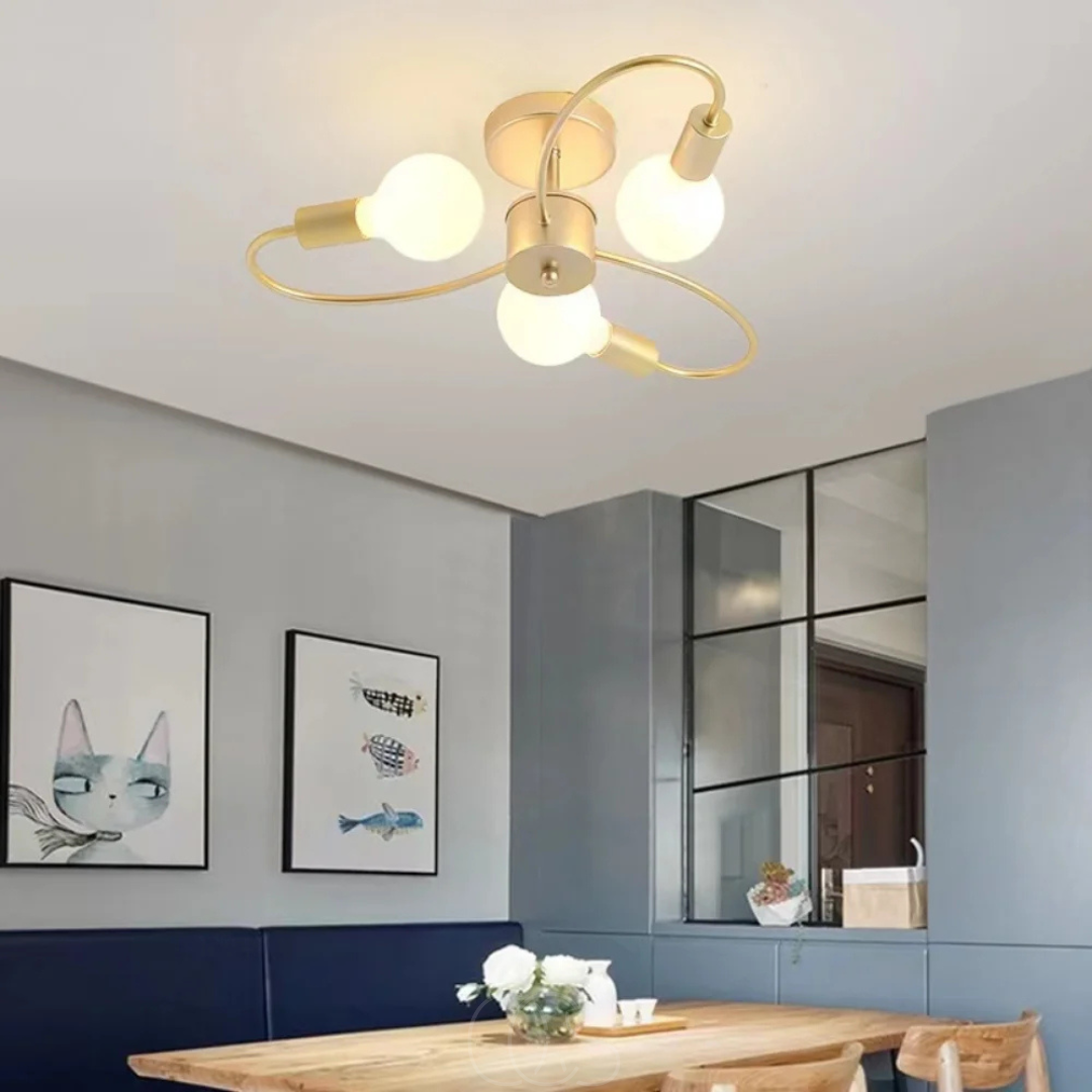 Cleroa - Ceiling Lamp with 3 Braided Balls – Modern Design