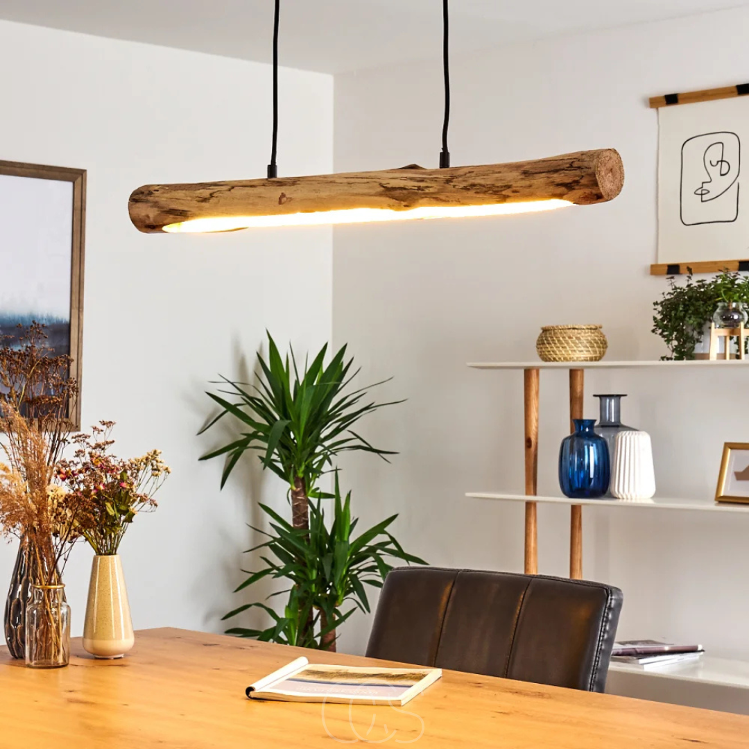 Cleroa - Dimmable wooden pendant lamp