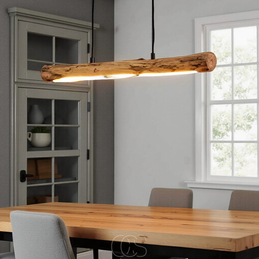 Cleroa - Dimmable wooden pendant lamp