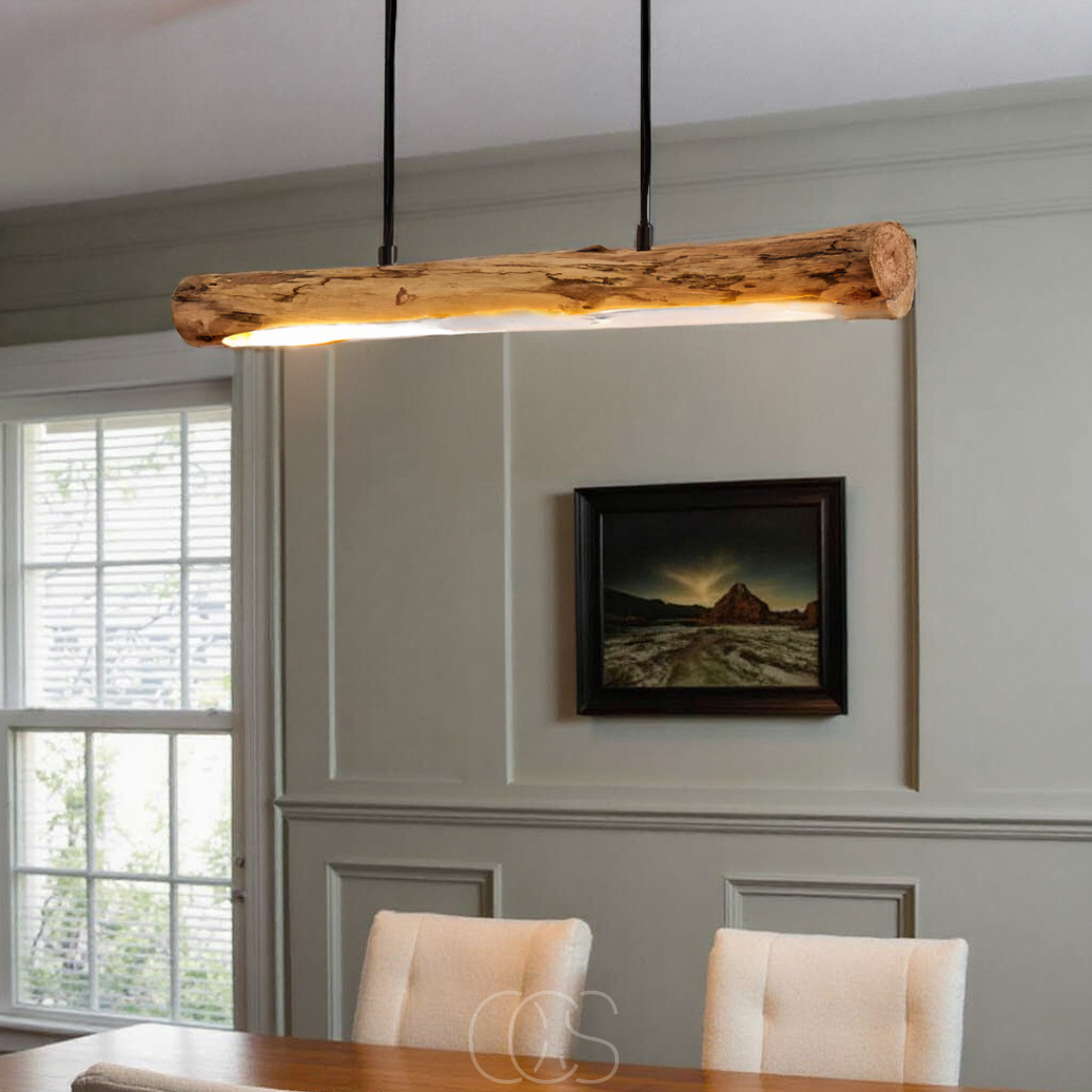 Cleroa - Dimmable wooden pendant lamp