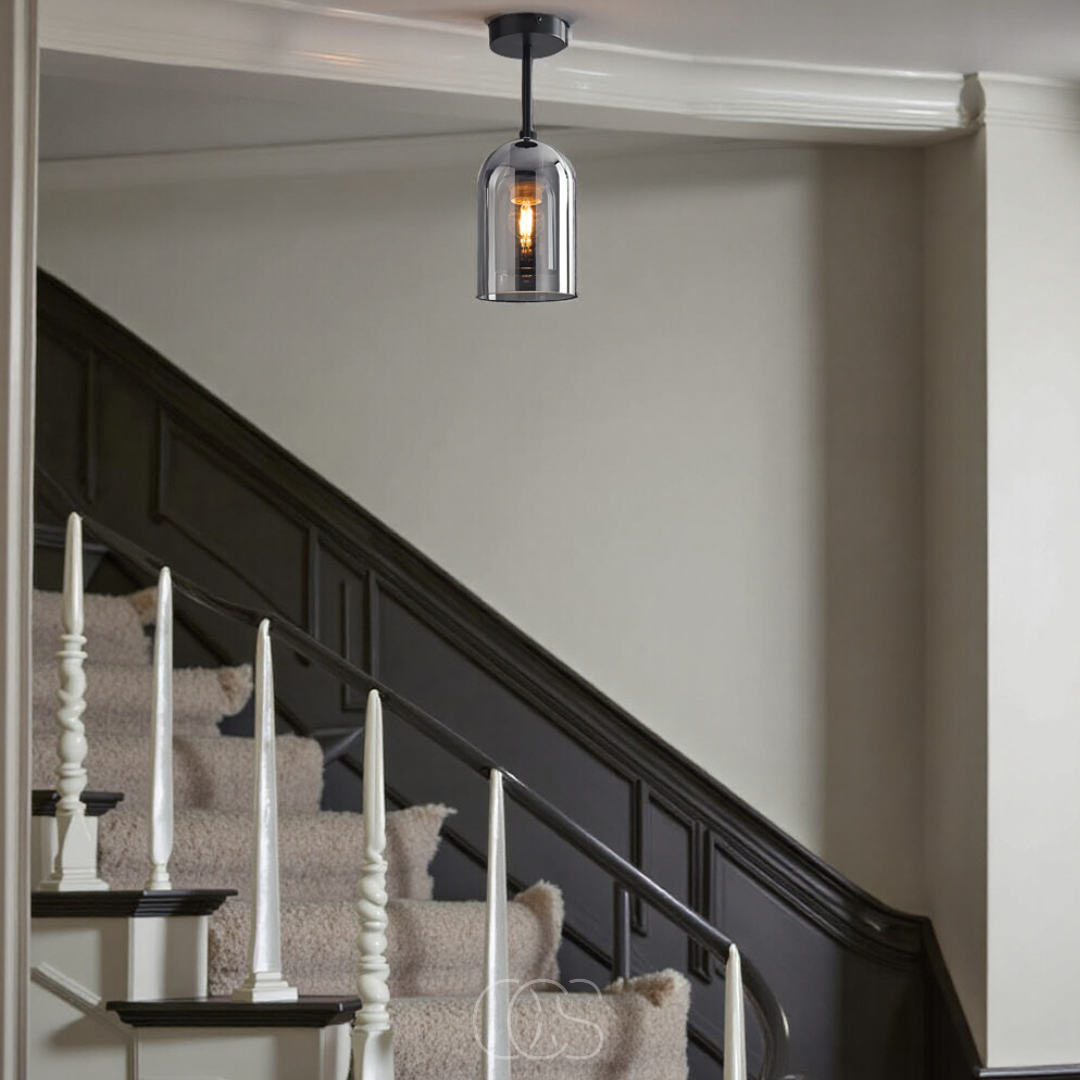 Cleroa - Glass Vintage LED ceiling lamp