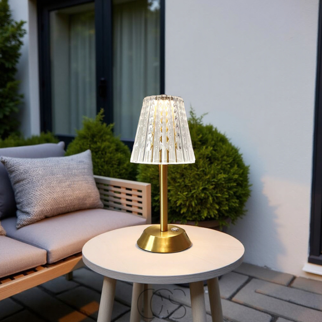 Cleroa - Lampe d'ambiance en cristal LED - lumière luxueuse, où que vous la vouliez