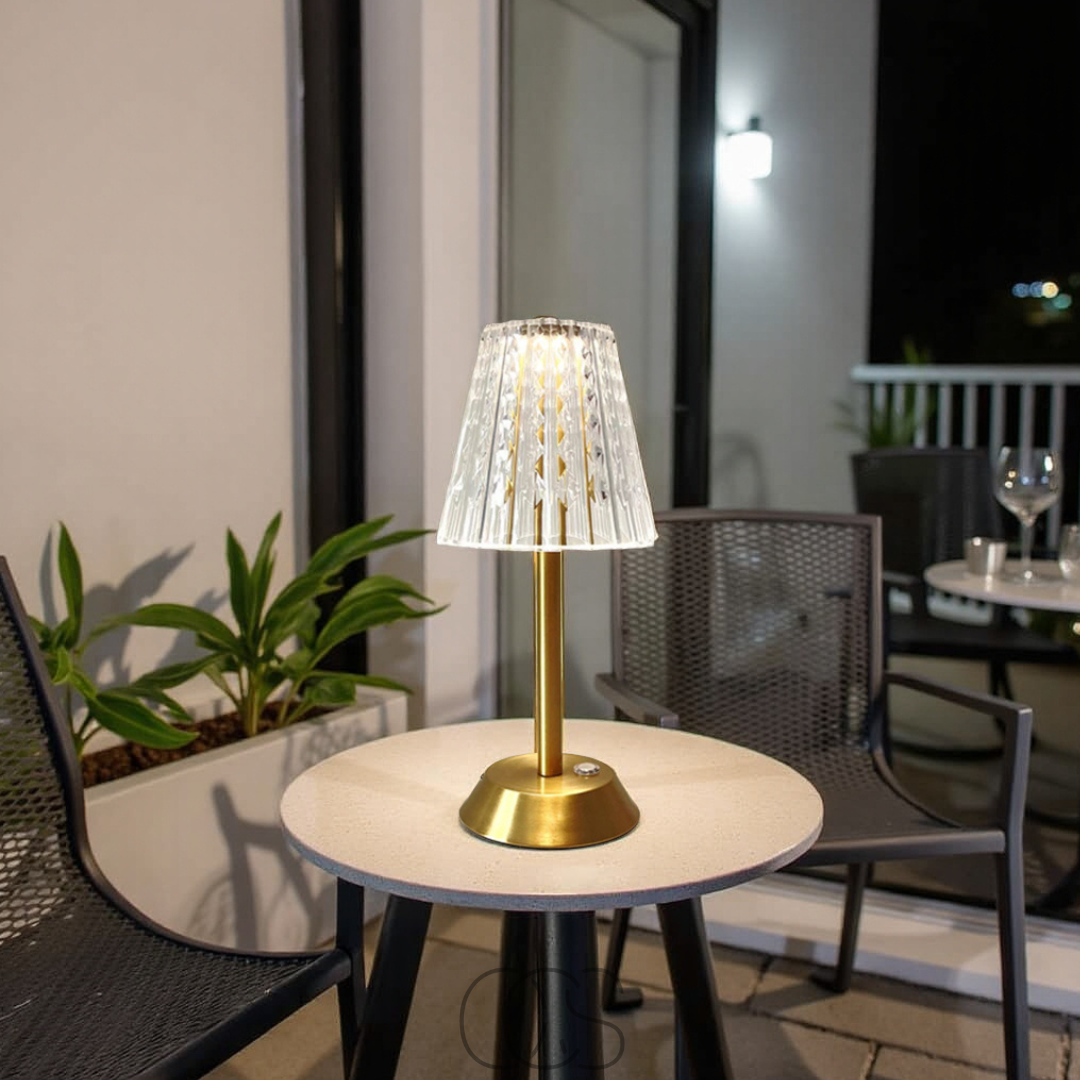 Cleroa - Lampe d'ambiance en cristal LED - lumière luxueuse, où que vous la vouliez