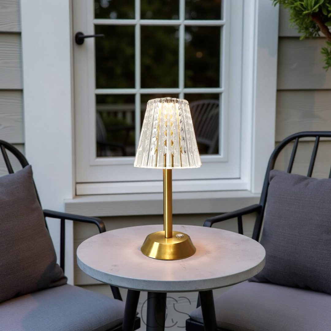 Cleroa - Lampe d'ambiance en cristal LED - lumière luxueuse, où que vous la vouliez