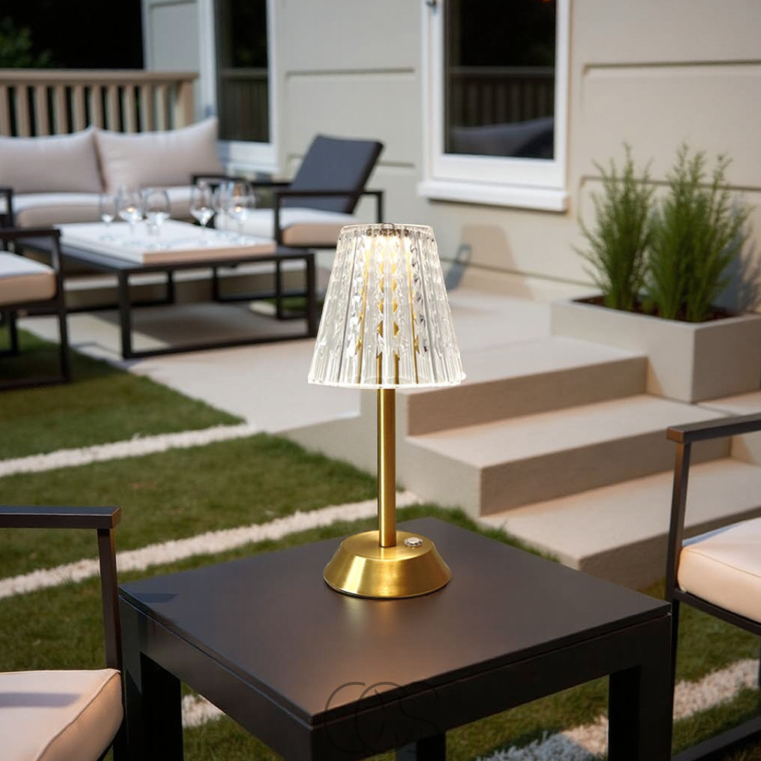 Cleroa - Lampe d'ambiance en cristal LED - lumière luxueuse, où que vous la vouliez