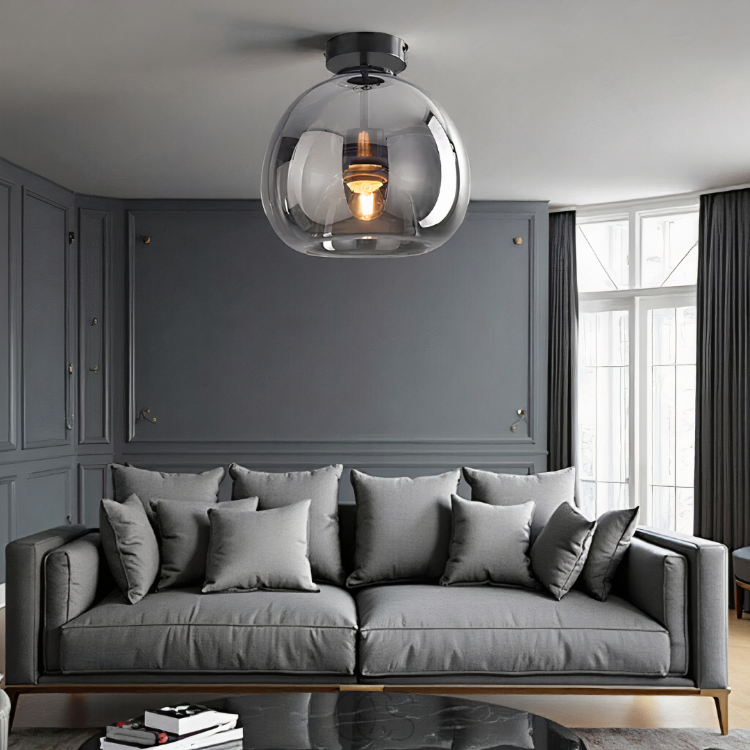 Cleroa - lampe de plafond en verre LED - moderne