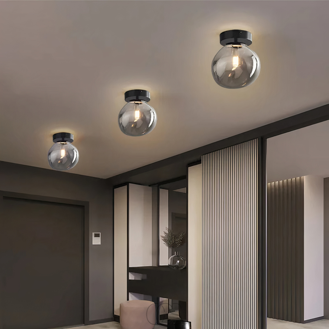 Cleroa - lampe de plafond en verre LED - moderne