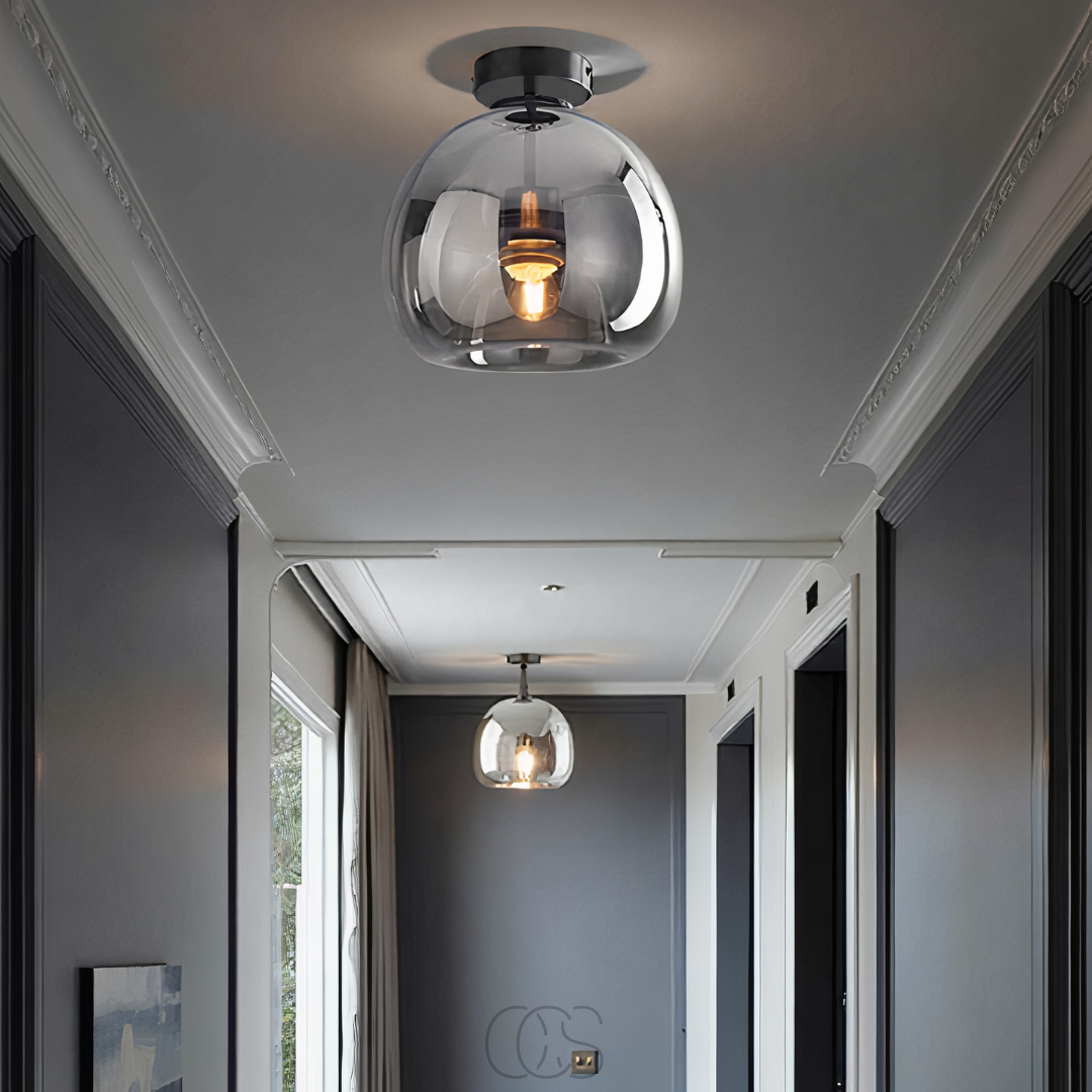 Cleroa - lampe de plafond en verre LED - moderne
