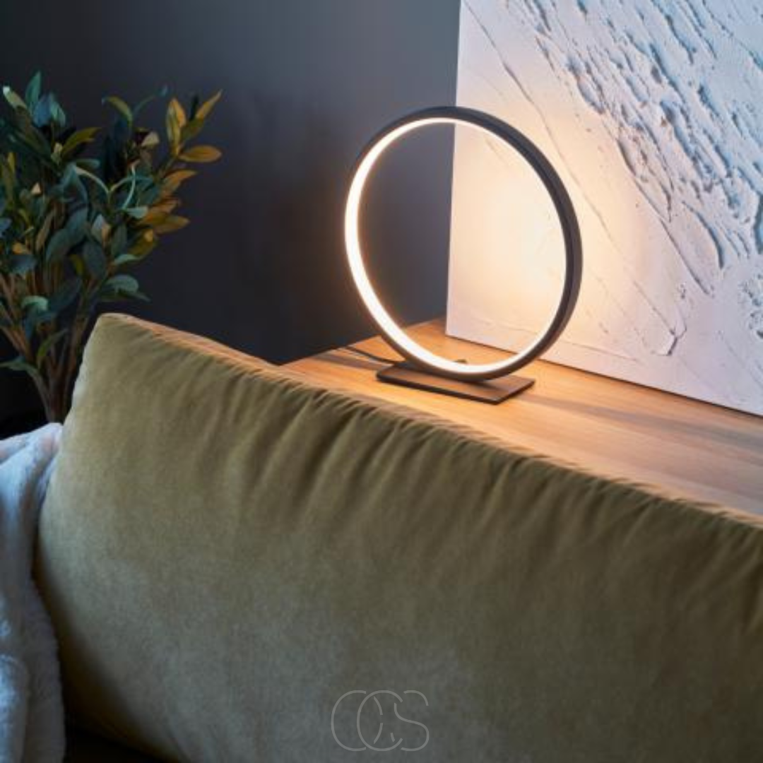 Cleroa - Lampe de table anneau LED - Design minimaliste moderne