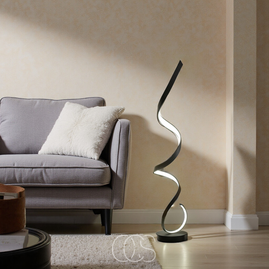 Cleroa - LED Spiral Floor Lamp Dimmable