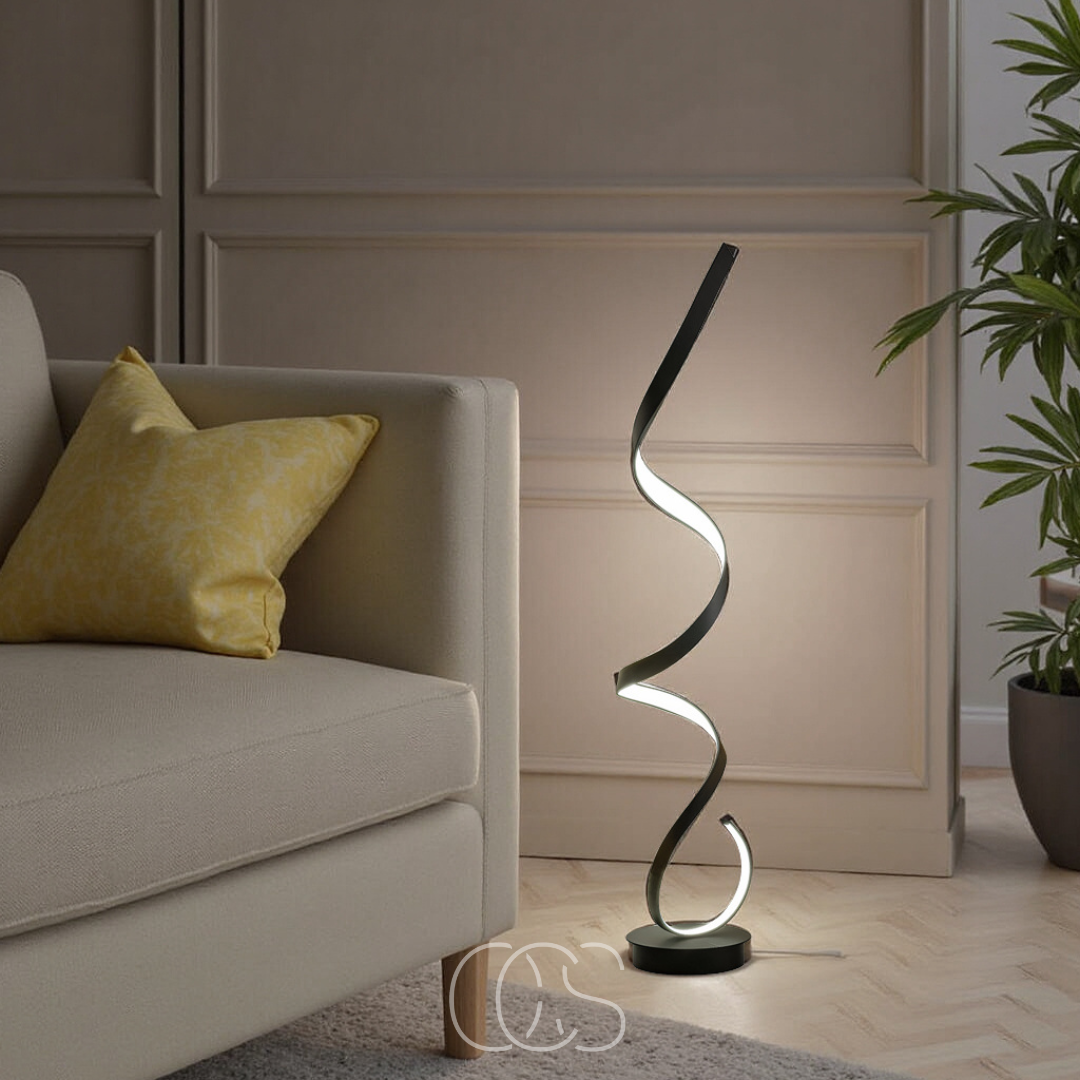 Cleroa - LED Spiral Floor Lamp Dimmable