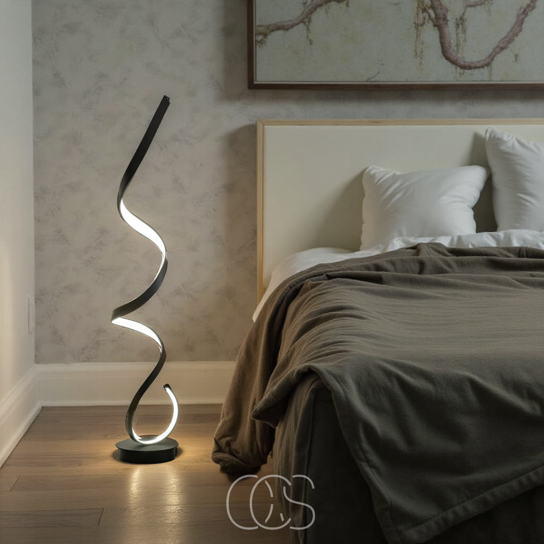 Cleroa - LED Spiral Floor Lamp Dimmable