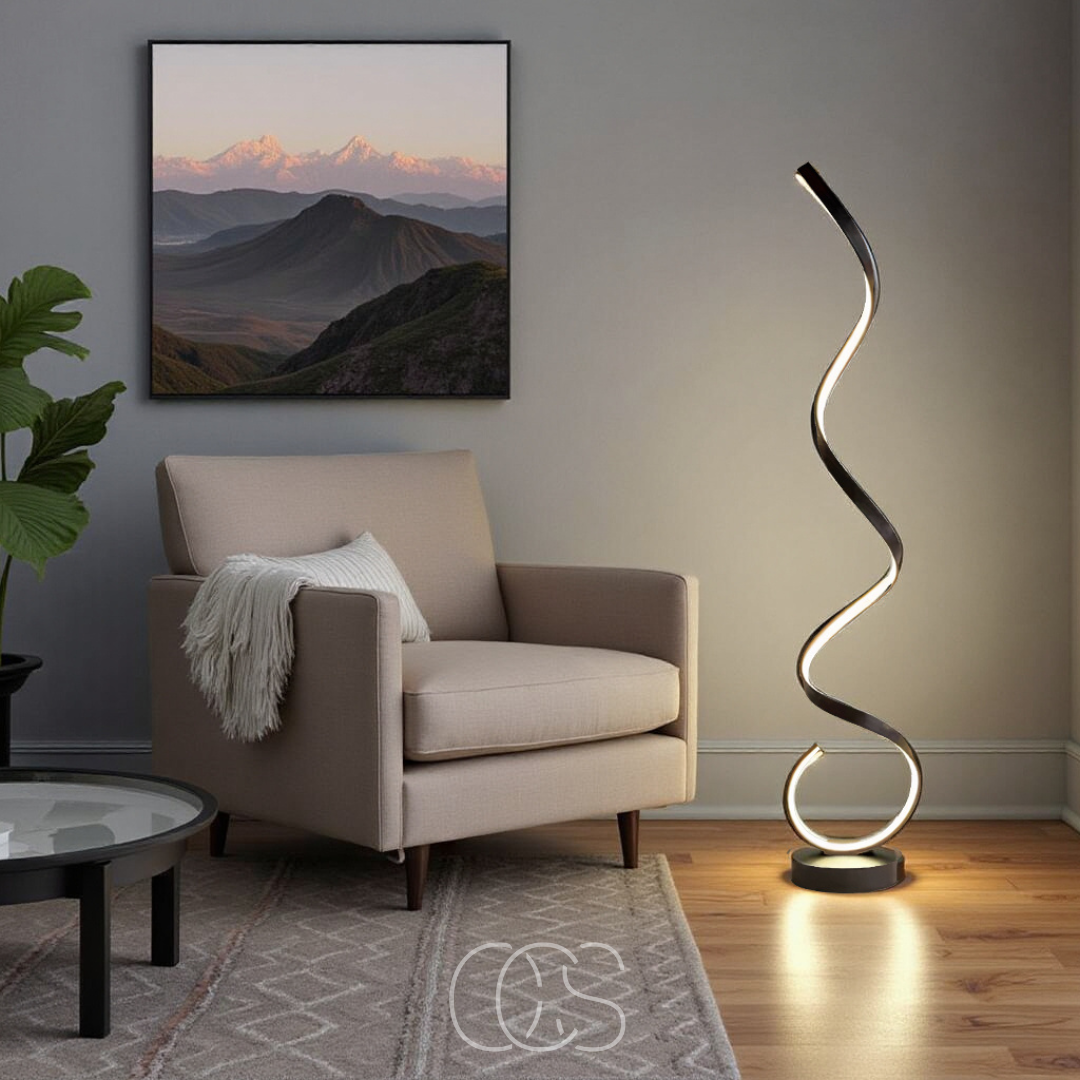 Cleroa - LED Spiral Floor Lamp Dimmable