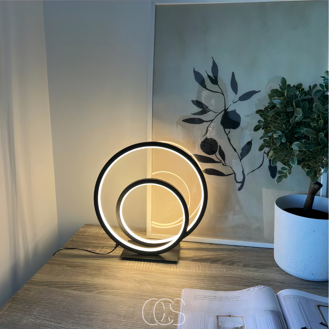 Cleroa - LED Table Lamp Double Ring