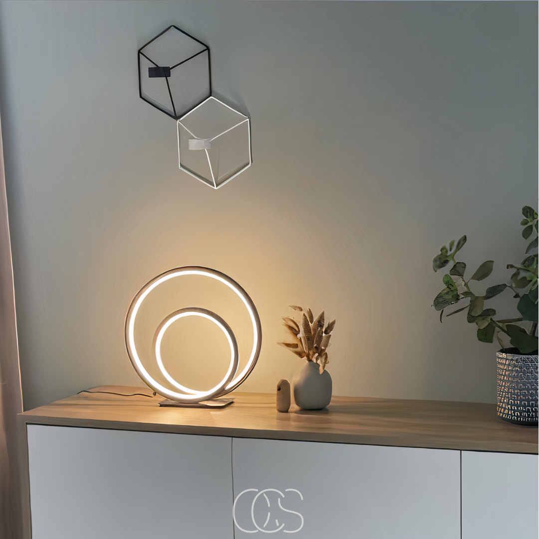 Cleroa - LED Table Lamp Double Ring