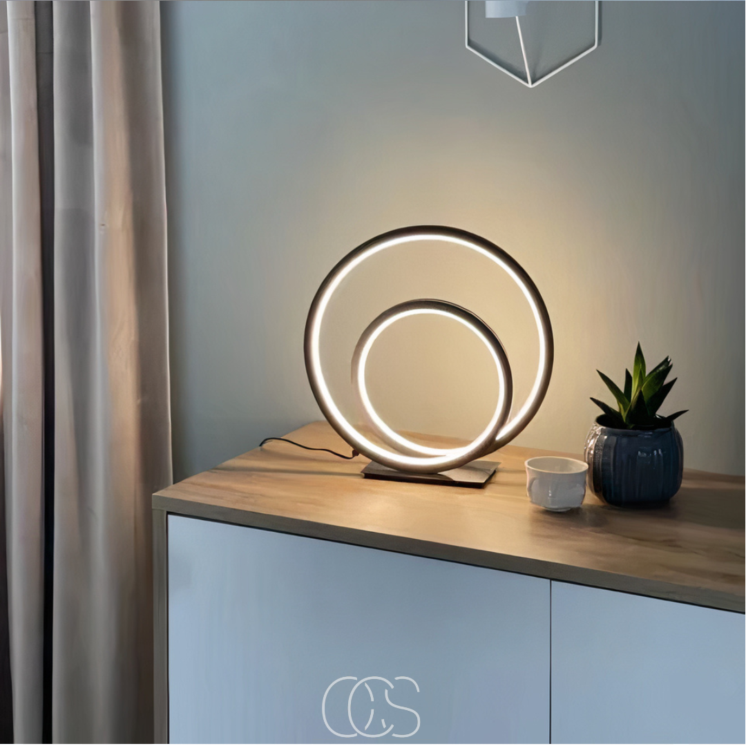Cleroa - LED Table Lamp Double Ring