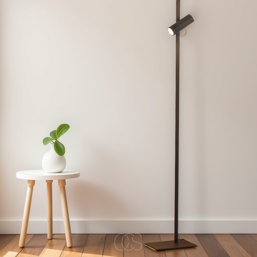Cleroa - lampe sur pied LED avec spot - lampe de lecture