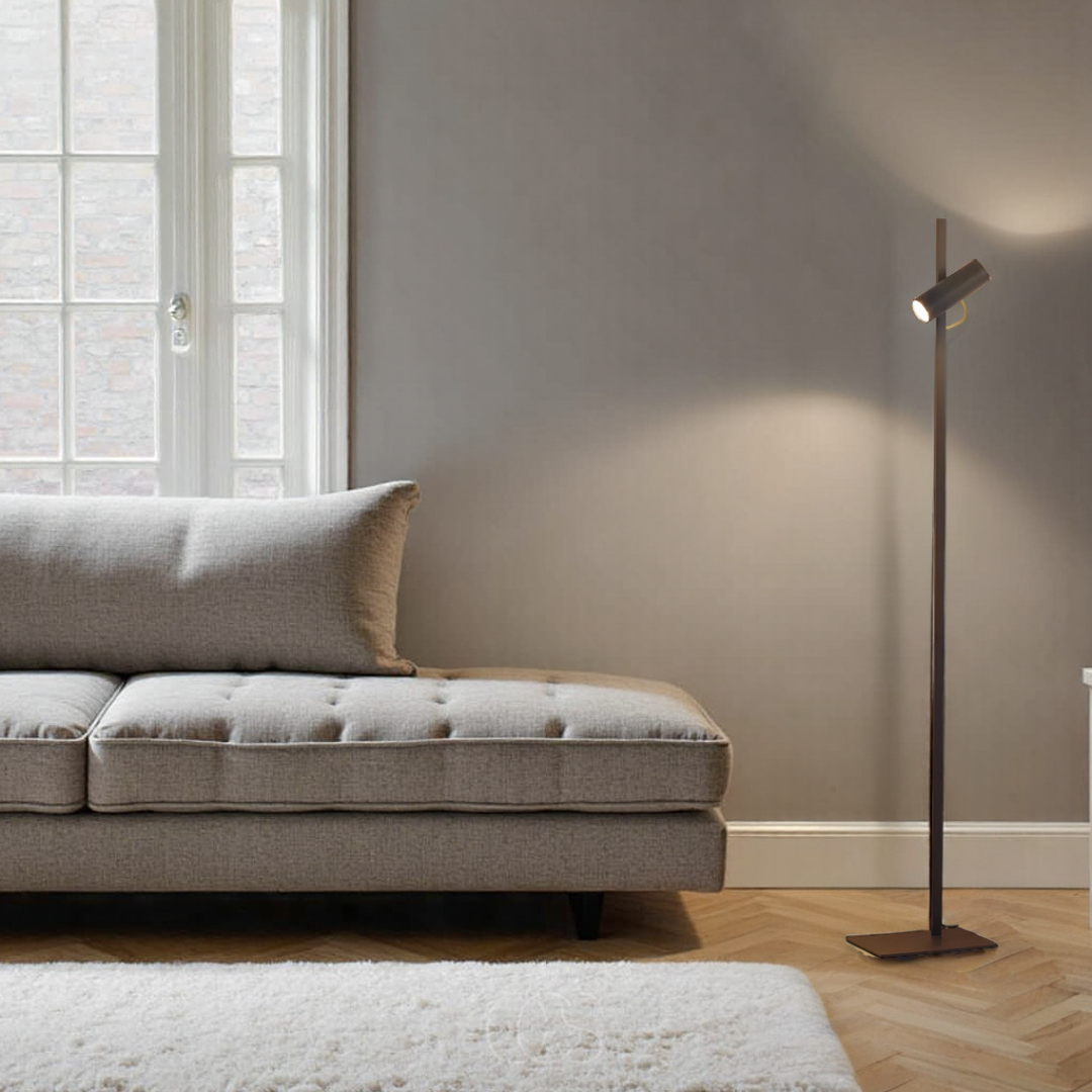 Cleroa - lampe sur pied LED avec spot - lampe de lecture