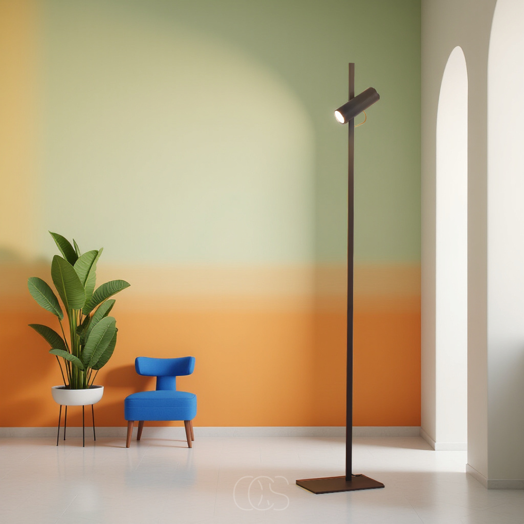 Cleroa - lampe sur pied LED avec spot - lampe de lecture
