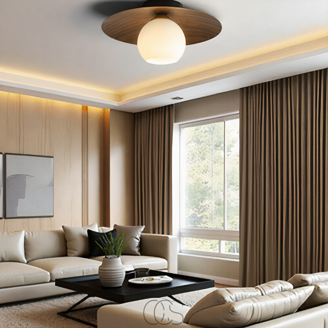 Cleroa - Loella lampe de plafond LED - tranquillité naturelle à la maison