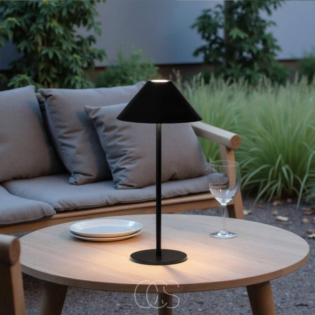 Cleroa - Lampe de table sans fil de luxe - Lanterne LED tactile dimmable