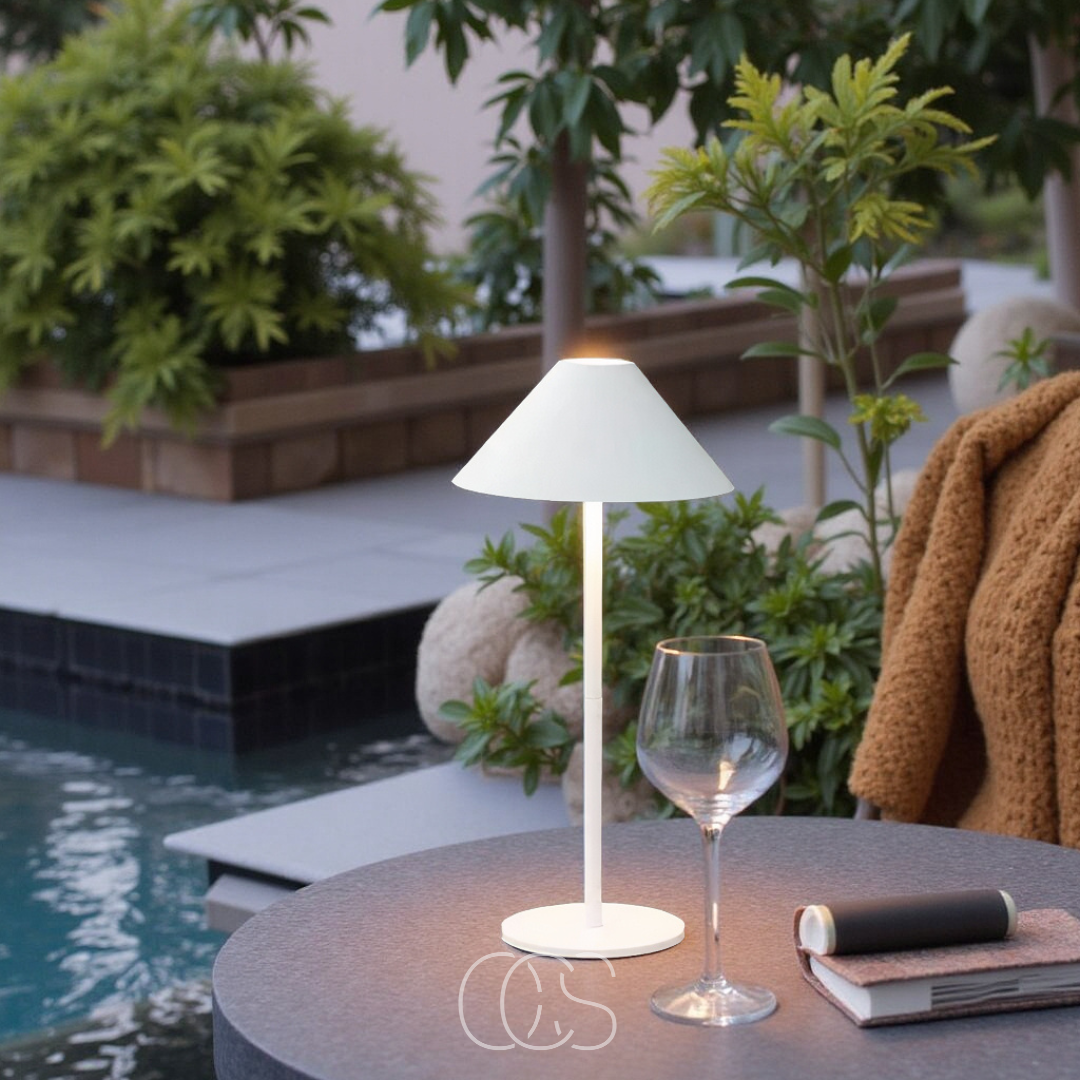 Cleroa - Lampe de table sans fil de luxe - Lanterne LED tactile dimmable