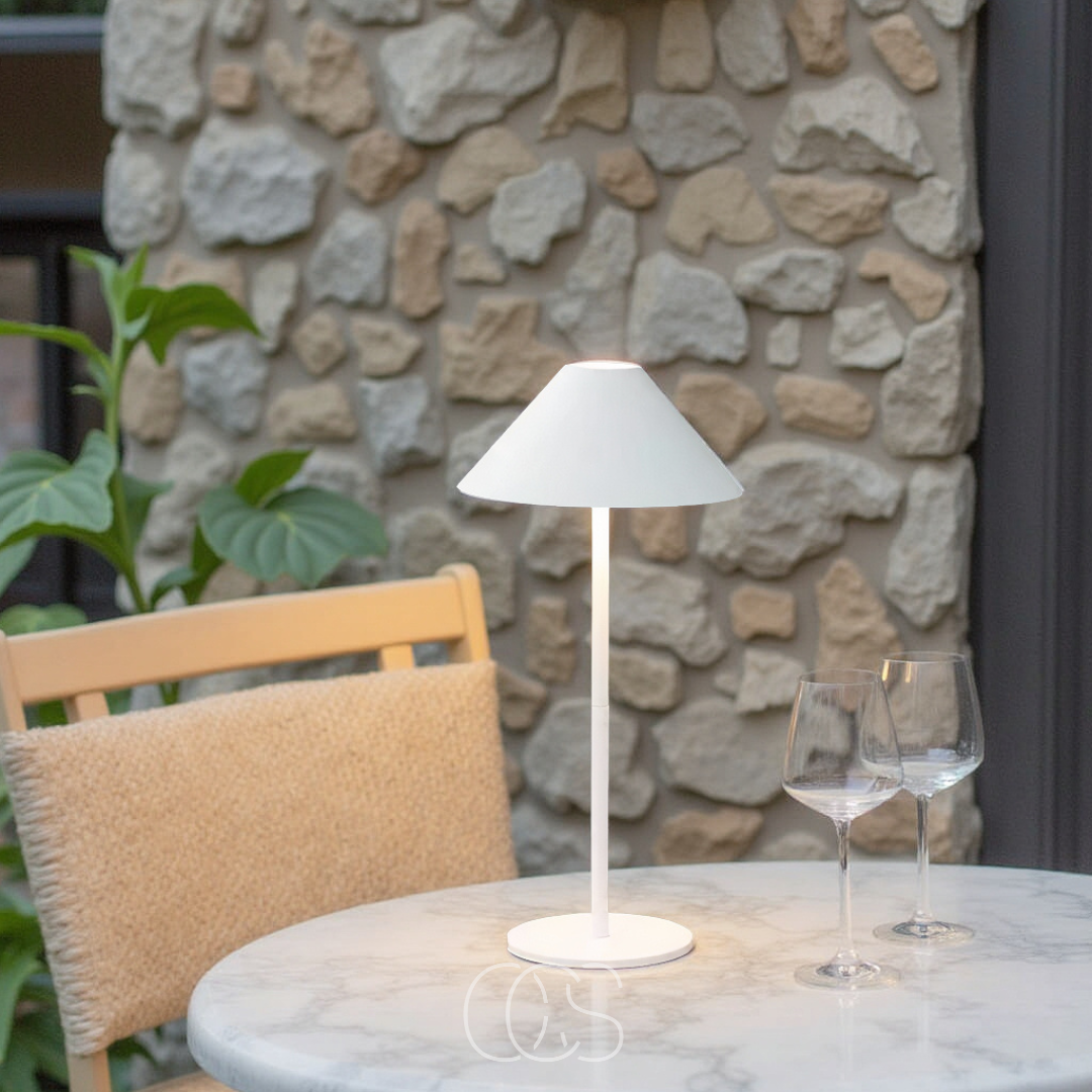 Cleroa - Lampe de table sans fil de luxe - Lanterne LED tactile dimmable