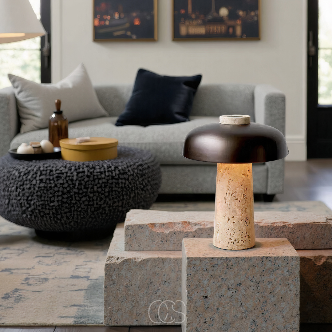 Cleroa - Modern Stone Table Lamp