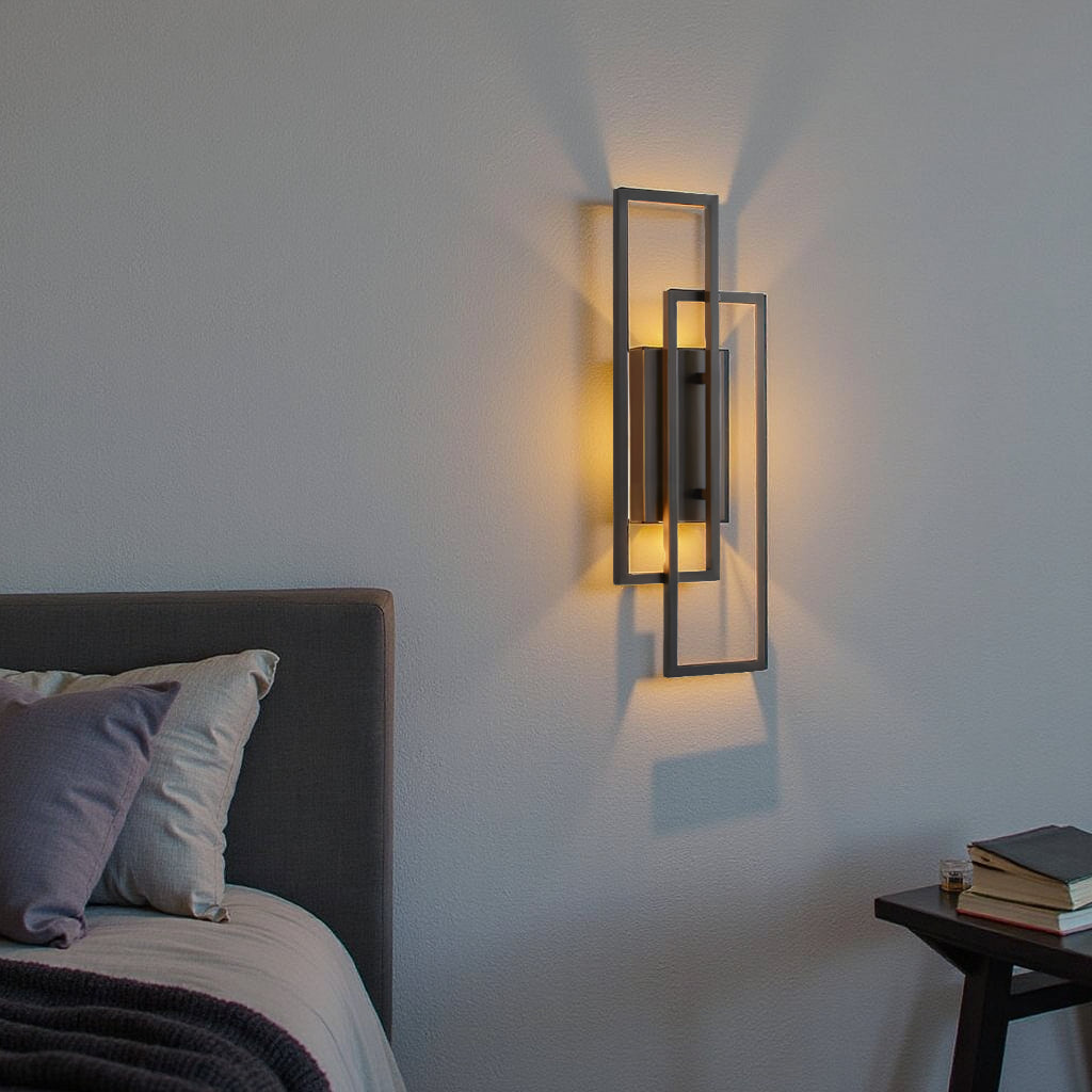Cleroa - Rectangular Geometric LED Wall Lamp
