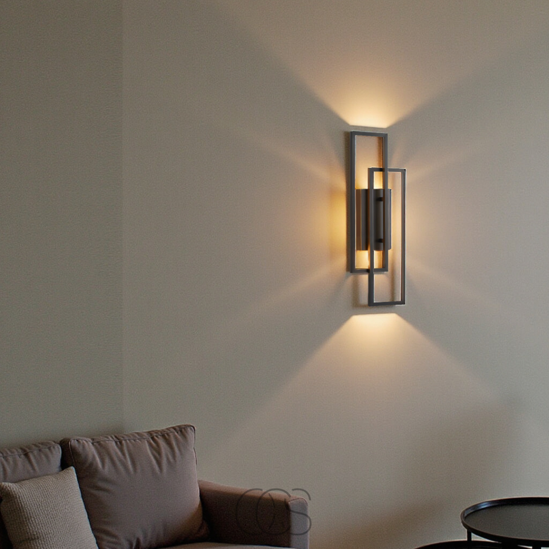 Cleroa - Rectangular Geometric LED Wall Lamp