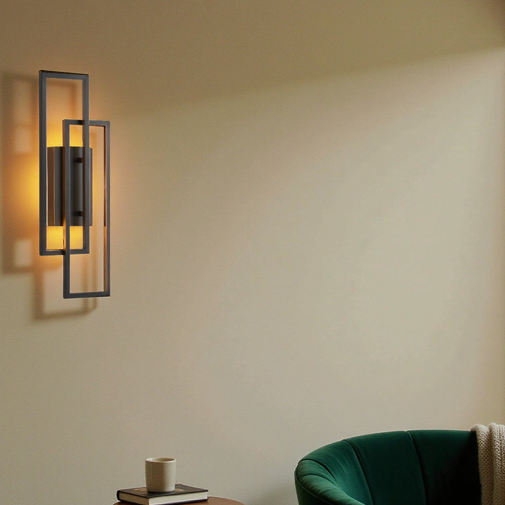Cleroa - Rectangular Geometric LED Wall Lamp