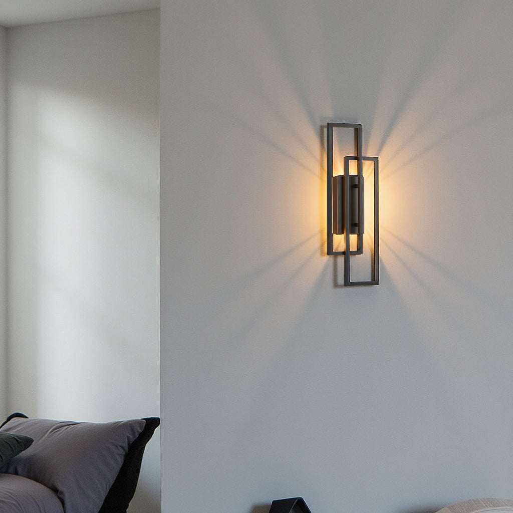 Cleroa - Rectangular Geometric LED Wall Lamp