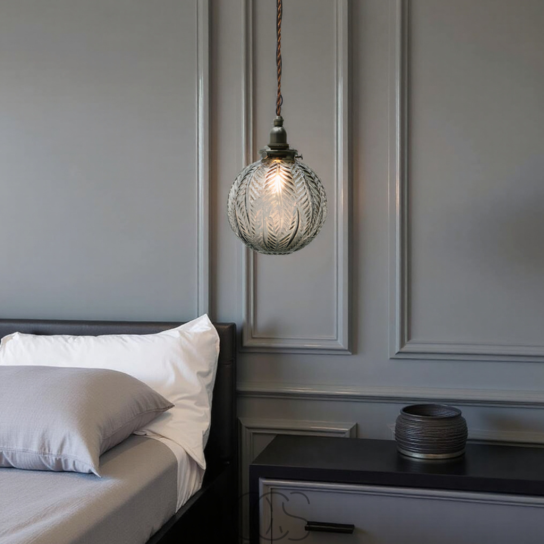 Cleroa - Round Pendant Lamp Glass - Smoke Color