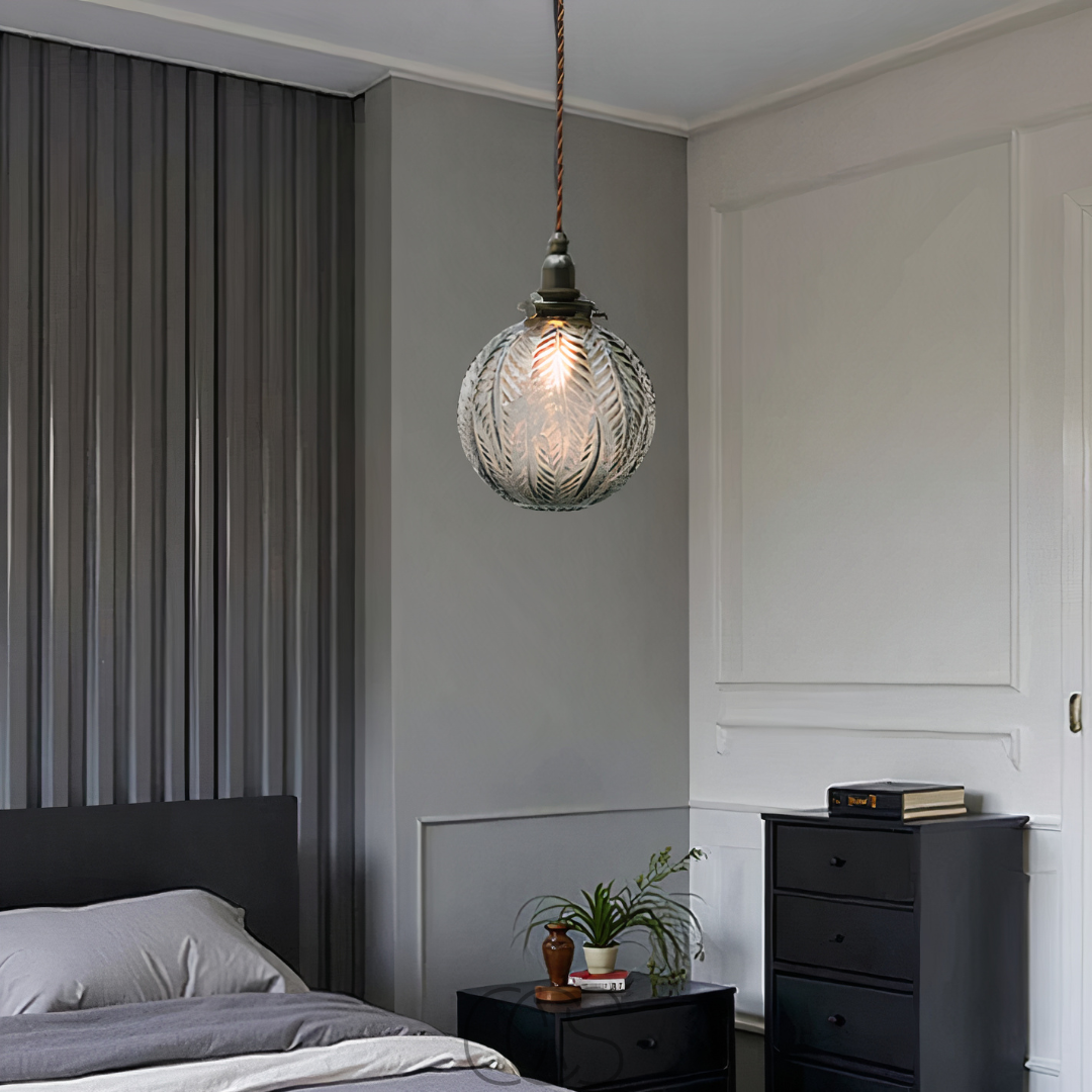 Cleroa - Round Pendant Lamp Glass - Smoke Color