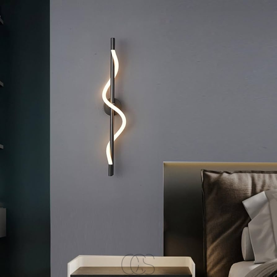 Cleroa - Slim LED wall lamp - Black aluminum
