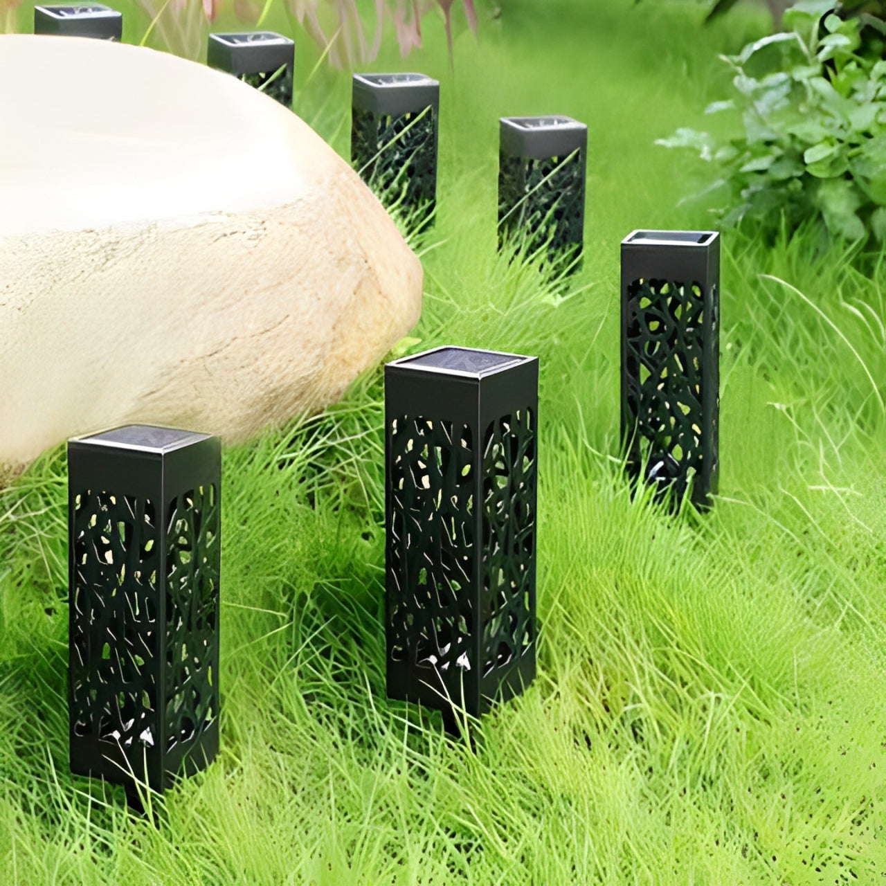 Cleroa - Solar Garden Light Pole - Wireless Solar Outdoor Lamp