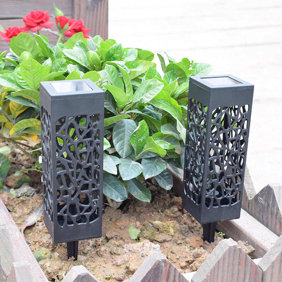 Cleroa - Solar Garden Light Pole - Wireless Solar Outdoor Lamp