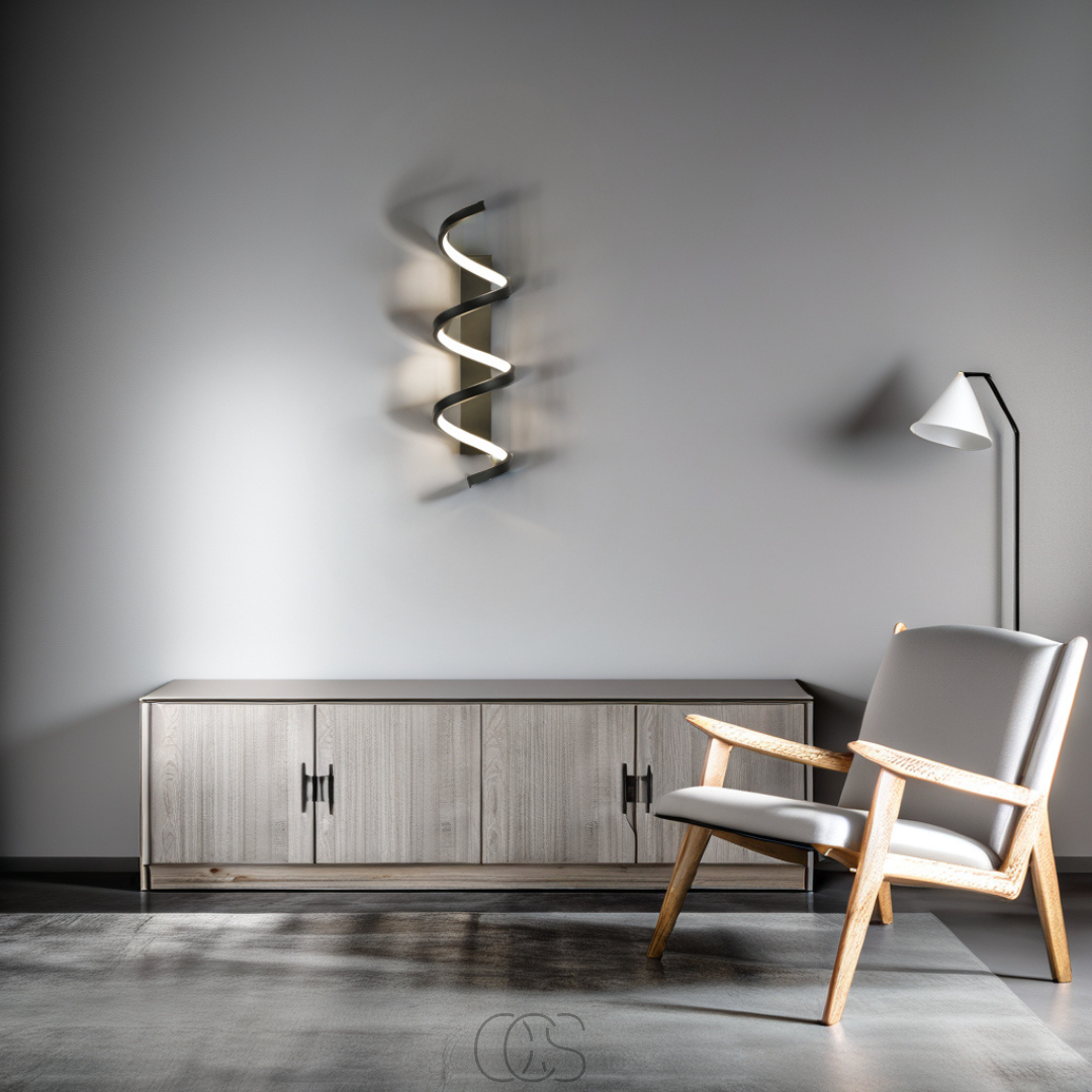 Cleroa - Spiral LED wall lamp - Dimmable