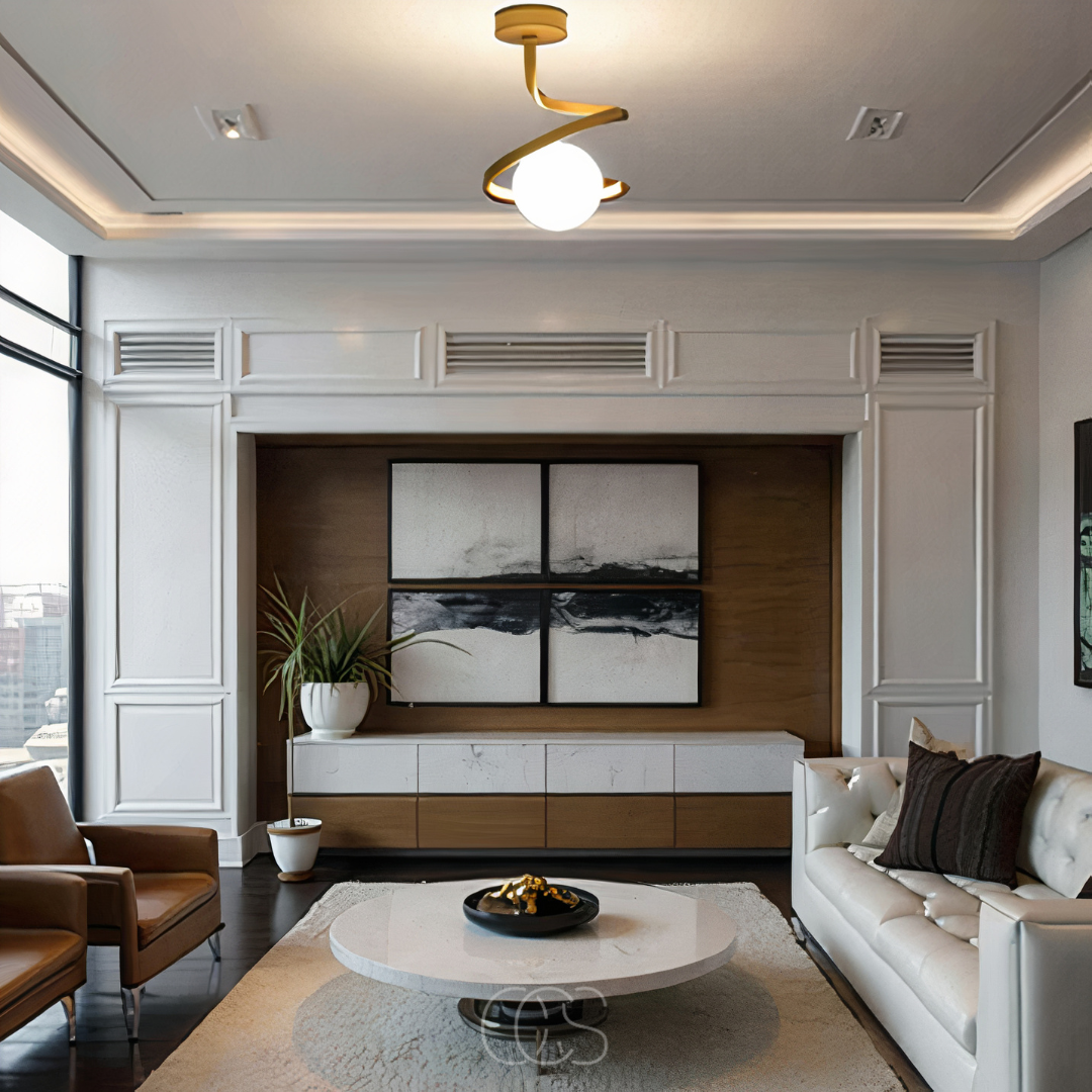 Cleroa - Spiral with Ball Ceiling Lamp – luxury in a playful design