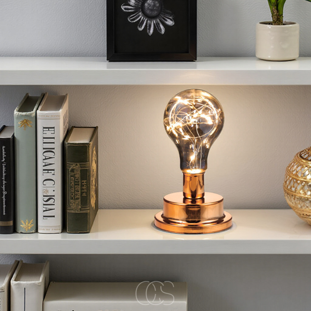 Cleroa - Table Lamp with Light Bulb - Vintage Industrial Design