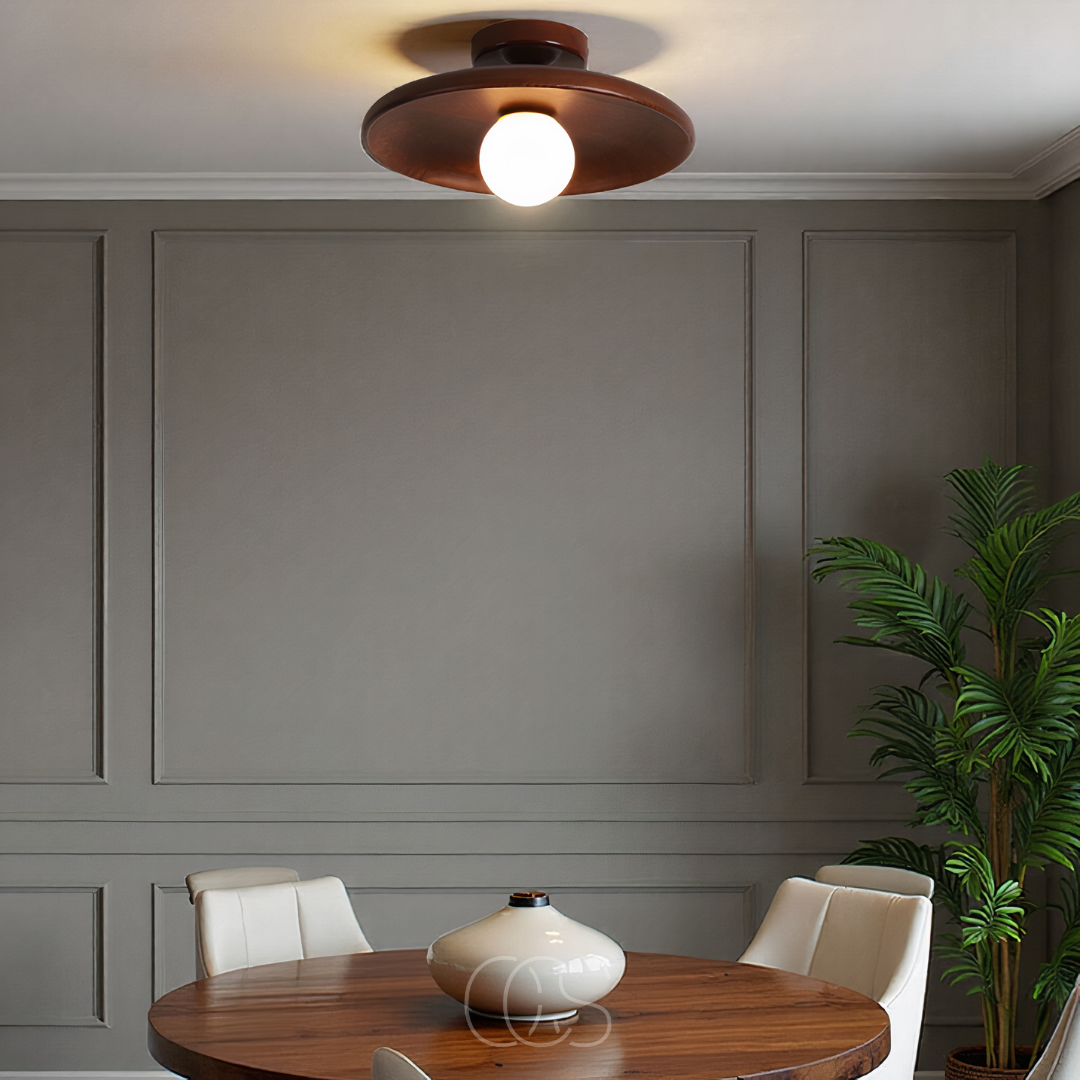 Cleroa - Walnut Ceiling Lamp - Luxury Ceiling Lamp Wood