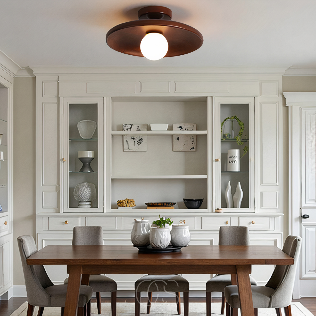 Cleroa - Walnut Ceiling Lamp - Luxury Ceiling Lamp Wood