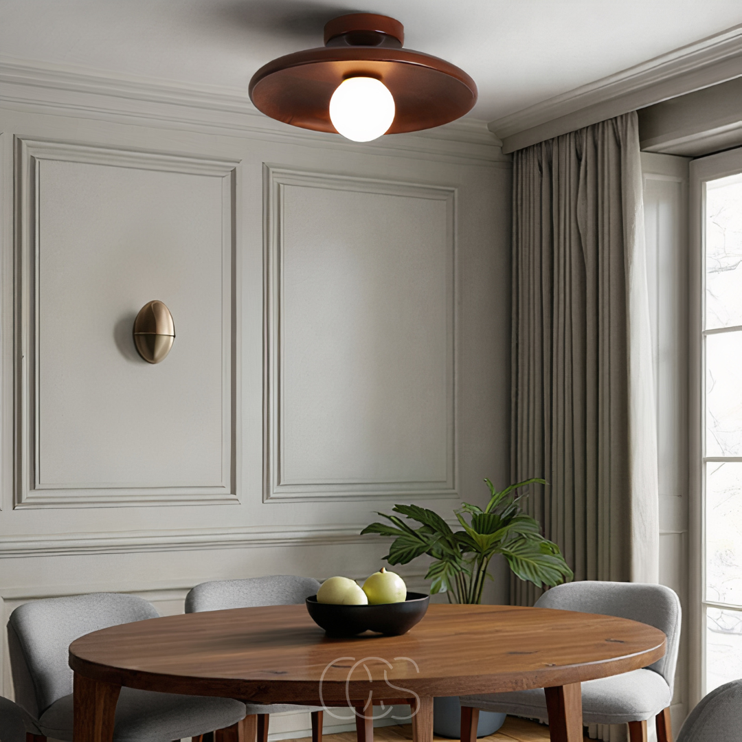 Cleroa - Walnut Ceiling Lamp - Luxury Ceiling Lamp Wood