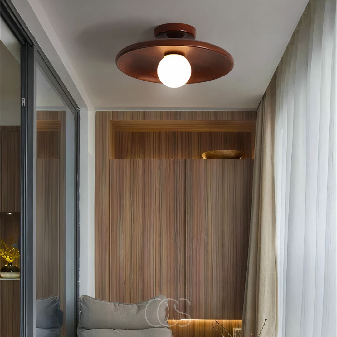 Cleroa - Walnut Ceiling Lamp - Luxury Ceiling Lamp Wood