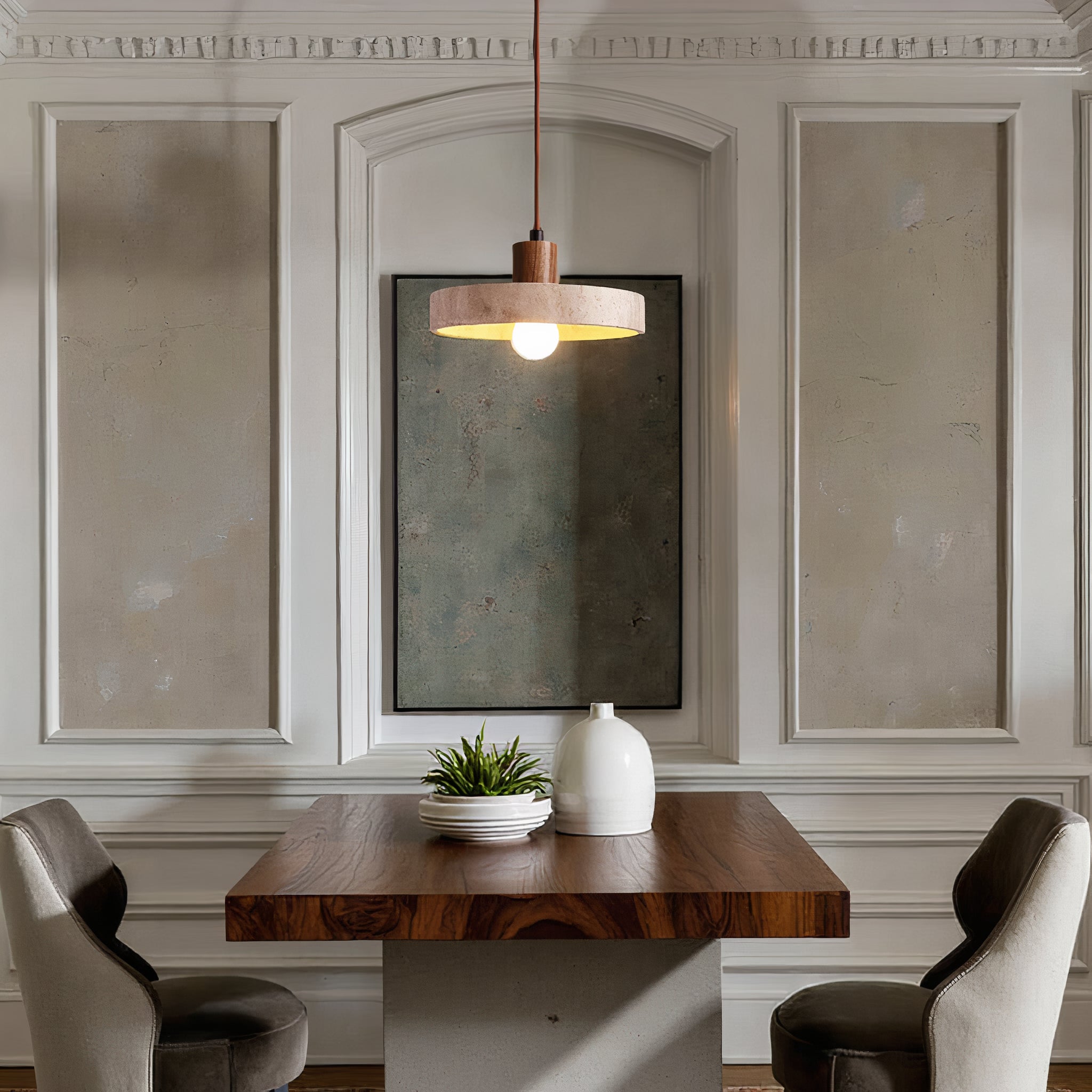 Cleroa - pendant lamp in natural stone - Unique & Adjustable